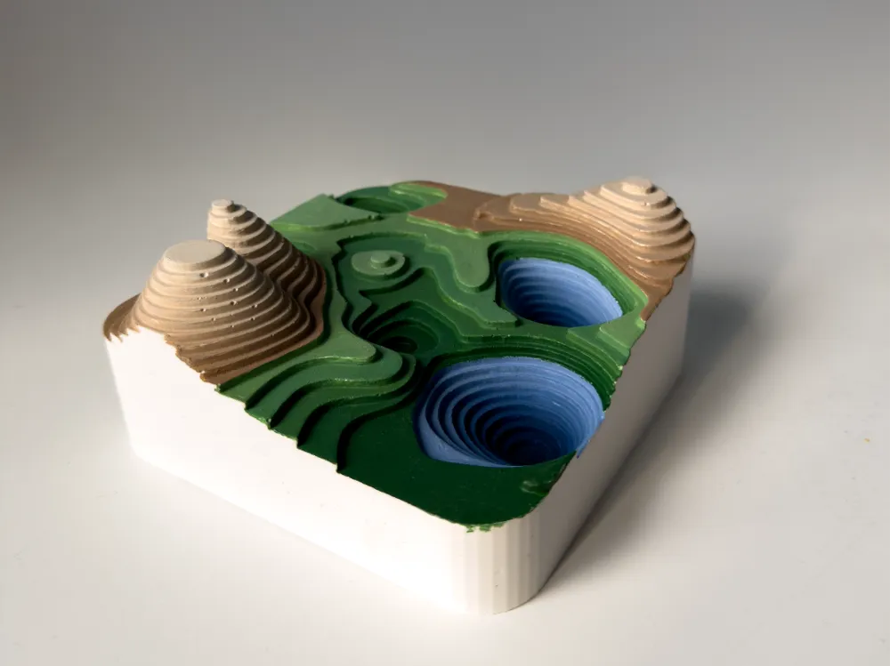 Diorama de Paisagem Topográfica