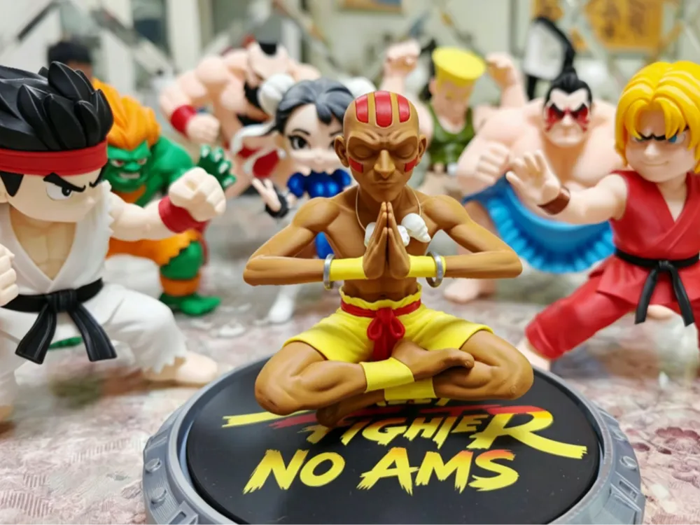 Dhalsim Chibi Street Fighter Mestre de Yoga Impressão em Partes